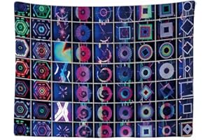 Ulticool - DJ Dance Background Backdrop Fondo - Tapiz - 200x150 cm - Tapiz grande - Decoración de póster - Decoración - Papel pintado - Lienzo - Pintura - Accesorios Separadores de habitaciones - Azul