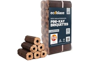 Ecoblaze Pini Kay 10kg Fire Logs for Wood Burner, Heat Logs, Firewood, Firelogs, Fire Wood for Log Burner