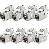 deleyCON 8x CAT 6a Netwerkstekker RJ45 met LSA-Aansluiting voor Starre