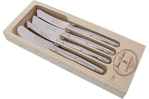 Laguiole Jean Dubost 4 TARTINEUR STD MANCHE TOUT INOX COF ALV NAT FILME