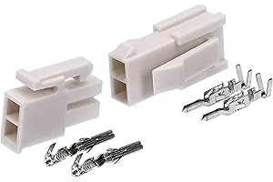KALITEC Molex Mini-Fit Jr. Connector Set 2-Pin for PC Components Kali-2402 I Industrial Quality from German Dealer