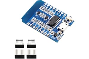 QIQIAZI ESP8266 Scheda di Sviluppo,Mini NodeMCU WiFi ESP8266-12F CH340G WLAN Modulo con CH340G,con micro USB porta,compatibile con Arduino