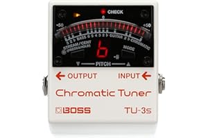BOSS Tu-3S Chromatic Tuner Pedal, 21-Segment Led Meter with Brightness Control