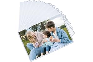 FRETONBA Magnetyczna ramka na zdjęcia, 10 szt., magnetyczna ramka na zdjęcia 15 x 10 cm, spersonalizowane magnesy na lodówkę do zdjęć, pocztówek, zawiadomień, biała