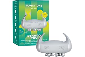 Magnitone Diablo Pro helkroppsskulpturenhet - EMS-mikroström, radiofrekvens och massage - 3 intensitetsnivåer - trådlös, bärbar, 70 minuters batteri - för
