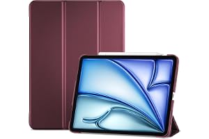 ProCase Fodral till iPad Air 5:e 2022 / iPad Air 4:e 2020 10,9-tums, Slimmat Skyddsfodral Smart Folio Book Cover Case -Vin