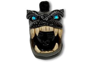 ELTRICOLOR Panther Aztec Todespfeife laut - Schreiende Jaguar Aztekenpfeife - Silbato Azteca de la Muerte - Schrecklicher authentischer schreiender Klang Maya Todesschädel 125+ Dezibel