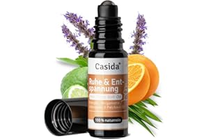 ‎CASIDA Casida Roll-On "Ruhe & Entspannung" - Anti-Stress Duft Roll-on für Körper, Geist und Seele - Duftöl, Aromaöl, Ätherisches Öl für die Aromapflege unterwegs - 10 ml