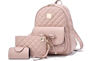 EVEOUT Borse a zainetto da donna in Pelle PU Zainetto Casual per il Lavoro Scolastico Itinerante Borsa a Tracolla Zaino Set