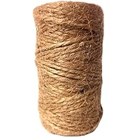 Juteschnur 50m Paketschnur Juteband Geschenkband aus Seil aus Pflanzen natürlich braun für Basteln Deko Binden Makramee…