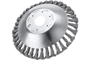 Umelee Cepillo para desbrozadora, Cortador de Cepillo de Cono de Alambre, Cortador de Cepillo para deshierbar Musgo, malezas, zarzas en el jardín (6 Pulgadas)