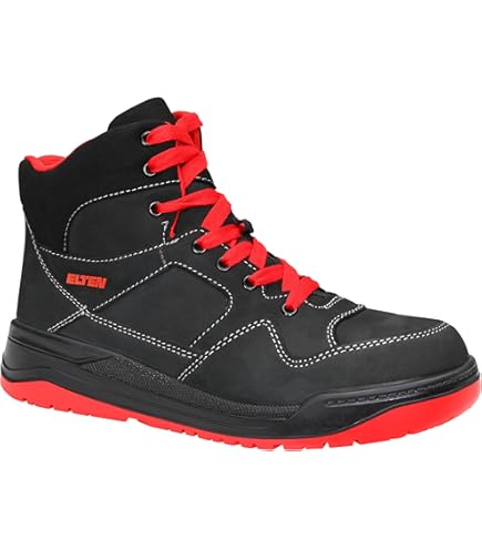 Elten Maverick rood Laag S3 ESD werksneaker | Gratis retour