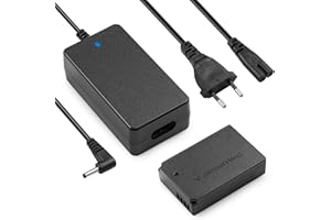 ENEGON LP-E12 Dummy Battery ACK-E12 DC Coupler Adapter Kit kompatybilny z Canon SX70 HS Rebel SL1 EOS-M EOS M2 EOS M10 EOS M50 EOS M100 EOS M100