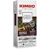 Kimbo Barista Espresso Napoli Kaps&uuml;lleri | Orta Koyu Kızartma 10/13 | 10 Adet | P&uuml;r&uuml;zs&uuml;z zengin lezzet, al&uuml;minyum kaps&uuml;ller, 