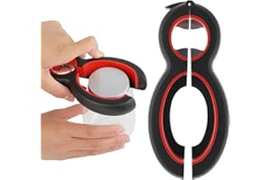 Amaxiu 6 w 1 otwieracz do butelek dla seniorów, wielofunkcyjny otwieracz do puszek, narzędzie do odkręcania wieczka, kuchnia, gotowanie dla seniorów, dzieci, osób o słabej sile rąk