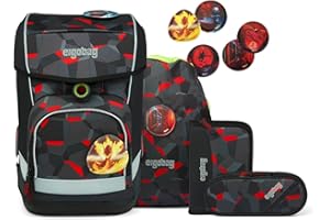 ergobag Cubo Light Schulranzen-Set 5tlg. inkl. Klettie-Set
