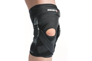 Zamst ZK-X Genouillère de Sport - Genouillère à Compression Extra Forte pour Hommes et Femmes avec Charnières en Aluminium, pour Entorses Modérées à Sévères des Ligaments ACL, MCL et LCL - Taille L
