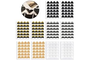 SATOHA Fotoecken Selbstklebend Aufkleber für DIY-Sammelalbum, Fotoalbum, Trip Journal, Erinnerungsbuch oder Molkerei (240 Stück bunt)