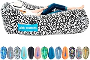 Chillbo Shwaggins - Divano Gonfiabile Fresco e Facile da installare, Perfetto per Attrezzatura da Spiaggia, Campeggio e Accessori per Festival.