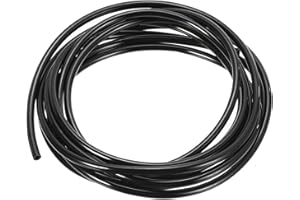 Rebower Pneumatic Tubing Pipe,6mm x 4mm Black PU Polyurethane Tube,13.1FT 4M,PU Air Line Tubing Hose Tubes for Air Compressor,Fluid Transfer,Air Brake