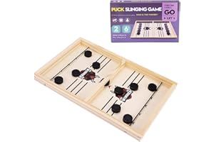 JOYUE Juego de mesa de catapulta, juego de mesa Fast Sling Puck Game Portátil Eisball Juego de lucha Bouncing Hockey Juego de mesa, juego de mesa Slingshot juego de mesa, juego de ajedrez paragolpes,