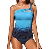 Wantonfy Costume da Bagno Costume Piscina Tankini Set Bagno per Donna Costume da Bagno Imbottito Mare