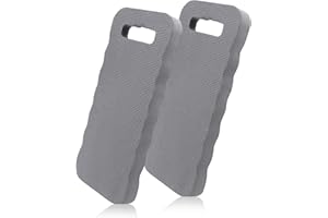 Hortem Thick Kneeling Pad, Waterproof and Comfortable Garden Knee Pads, Multi-Functional Kneeler Pad for Gardening, Baby Bath, Yoga, Praying and Exercise (Grey-2 Pack)