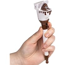 LURNODY 3 Stylos Personnalisés Rigolos - Stylo Enfant Drôle Avec Poupée Qui Saute, Cadeau Anniversaire Enfants 7 Ans+