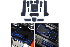 CDEFG Tappetino Antiscivolo per VW T ROC 2018-2022 Antipolvere Tappetini in Gomma per Interni Auto Accessori (Blu)