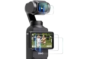 STARTRC Screen Protector for DJI Osmo Pocket 3 Accessories Screen Protector Tempered Glass Screen Protector Lens Protector for DJI Pocket 3 Creator Combo [2+2 Pack]