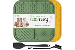 Coomazy Mata do lizania dla psa i kota, wolno podajnik, antypoślizgowa konstrukcja, redukcja nudy i lęku, nadaje się do jedzenia, smakołyków, jogurtu, masła orzechowego i pasty z wątroby, bez BPA,