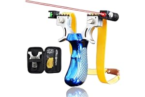 ‎SMARTB SmartB Zwille Steinschleuder Profi für Jagd - Slingshot Schleuder für Jede Handgröße - Katapult mit starkem Gummiband - Im Lieferumfang mit einem Lederetui