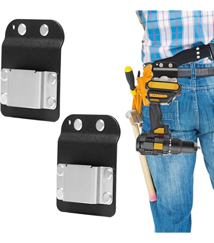 DIDILLX Fondine Per Attrezzi Per Ponteggi Gancio Clip Chiave Titolare Cintura Per Trapano Senza Fili Impatti Driver Trapani A Mano Strumento Gancio Cintura - Foto 6