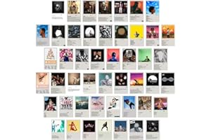 SWZY 50PCS Album Cover Posters, Musical Fashion Decor Wall Collage Art Kit,Print Album Covers/Music/Rapper/Band/Wall Posters for Bedroom,Girl and Teen Room Retro Picture Decorations,10 x15 cm