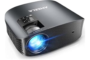 30000 lumens Proiettore 4K, AMEELA videoproiettore con WiFi e Bluetooth, Proiettori 1080P per Home Theater Dolby Audio, 50% Zoom/300" Display compatibile con Fire/TV Stick/Smartphone/PS5