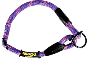 AVANZONA Collare Semistrozzo Cane Nylon Rotondo. Collare Strozzo Anti Tiro per Cani Taglia Piccola Media e Grande. Fatto in Spagna. Violet con Rosa
