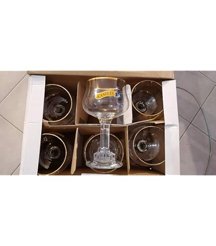 Lot De 2 Grands Verres à Bière DUBBEL En Cristal – 33 Cl – Hauteur 16cm – Neufs