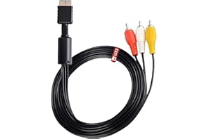 SUPER SMASH MEDIA SuperSmashMedia® - AV Cable for Sony Playstation 1/2 / 3 PS1, PSX, PS2, PS3 Composite RCA TV Lead