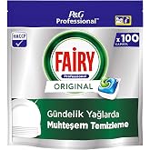 Fairy Professional Orjinal Bulaşık Makinesi Deterjanı Kaps&uuml;l&uuml; 100 Yıkama