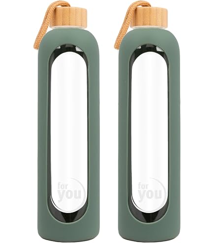Lifefactory Bottiglia in Vetro e Silicone con Tappo Ermetico 250ml - Arancione unisex (bambini
