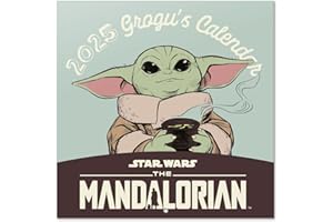 GRUPO ERIK Calendario 2025 pared Star Wars The Mandalorian Grogu - Calendario pared, Planificador mensual: Con espacio para anotar e Ilustraciones (30x30 cm)