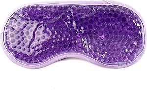 County Aqua Peas Cooling Gel Eye Mask - Cool/Warm Therapy - Perfect For Insomnia, Puffy Eyes & Dark Circles (Purple)
