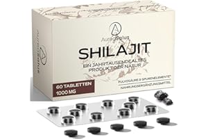 ‎AUREASALUS AureaSalus Shilajit Tabletten 1000 mg pro Portion – Reines Himalaya Shilajit, Goldgrad Qualität, 60 Tabletten für 30 Tage, Fulvinsäure & Spurenelemente, Für Männer & Frauen