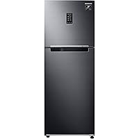 Samsung 314 L 2 Star Inverter Frost-Free Double Door Refrigerator (RT34A4622BX/HL, Luxe Black, Curd Maestro, Convertible…
