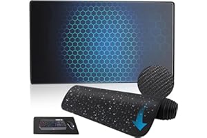 TOVARIN® SUPER Alfombrilla Ratón | Alfombrilla Escritorio EXTRAGRANDE 800x300mm | Para Teclado y Ratón BASE ANTIDESLIZANTE | Protector Escritorio | Compatible con Ratón Láser y Óptico
