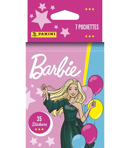 Album Panini Barbie 65ème Anniversaire - Boîte De 36 Pochettes (180 Stickers) - Collection Mode Rétro