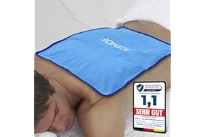 ICEHOF Kühlpads XXL Gel Kühlkissen Groß - Kuschelweich, Kühlakku Kühlpack Ice Pack Kältekompresse Eisbeutel Kühlbeutel Gelkissen Coolpack - 38 x 28 cm Kühlkompresse