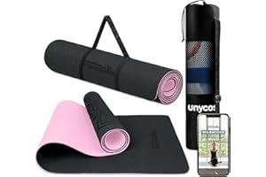 LA MENTE ES MARAVILLOSA - Esterilla de Yoga, Pilates y Otros Deportes, Antideslizante TPE con Bolsa y Correa para Llevar al H