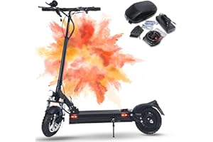 JOYOR Y6S Trotinette Electrique Adulte,500W Nominale 800W Max 48V 18Ah Autonomie 50/75km, Roue 10" Cadre en Alu Scooter électrique Double Freins à Disque Absorption des Chocs (commencez par La Clé)