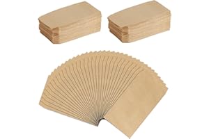 LIUHANCSQD 300 Piezas Sobres de Papel Kraft, 6x11cm Mini Sobres Kraft Marrones Pequeños, Bolsas de Papel Kraft Pequeñas, Bolsitas de Regalo para Monedas Joyas Semillas Caramelo